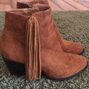 Fringe booties